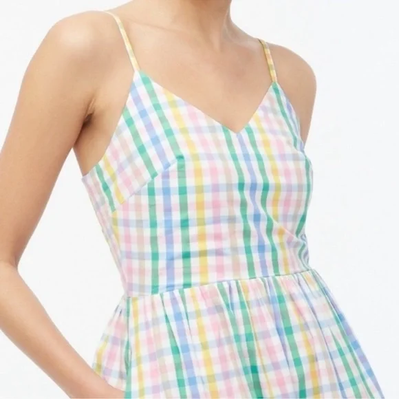 J. Crew Multicolor Gingham Maxi Dress - Picture 2 of 8